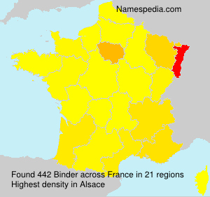 Surname Binder in France Surname Binder in France