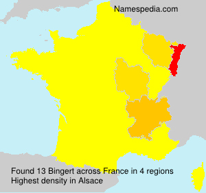 Surname Bingert in France Surname Bingert in France