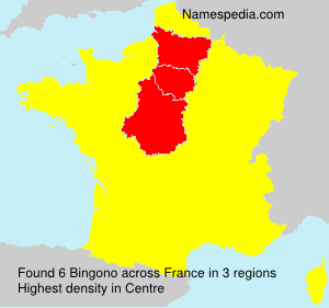 Surname Bingono in France Surname Bingono in France