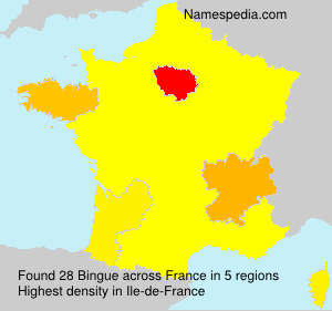 Surname Bingue in France Surname Bingue in France
