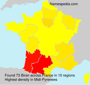 Surname Biran in France Surname Biran in France