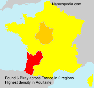 Surname Biray in France Surname Biray in France