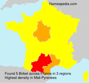 Surname Birbet in France Surname Birbet in France