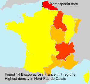 Surname Biscop in France Surname Biscop in France