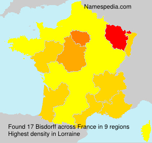 Surname Bisdorff in France Surname Bisdorff in France