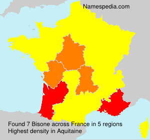 Surname Bisone in France Surname Bisone in France