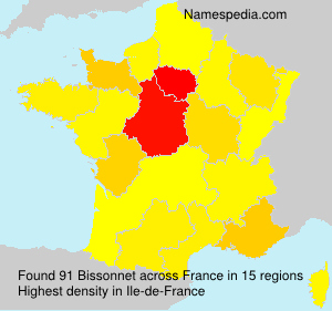 Surname Bissonnet in France Surname Bissonnet in France