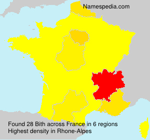 Surname Bith in France Surname Bith in France
