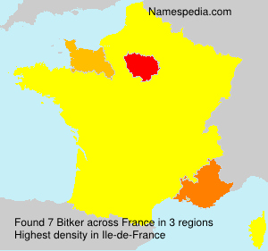 Surname Bitker in France Surname Bitker in France
