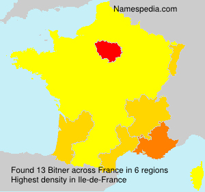 Surname Bitner in France Surname Bitner in France