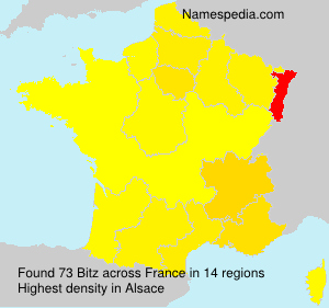 Surname Bitz in France Surname Bitz in France