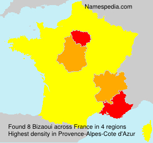 Surname Bizaoui in France Surname Bizaoui in France