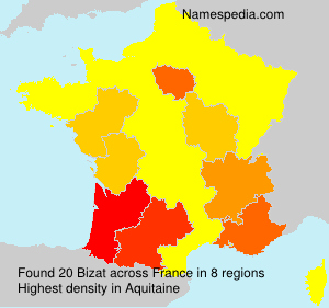 Surname Bizat in France Surname Bizat in France