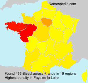 Surname Bizeul in France Surname Bizeul in France