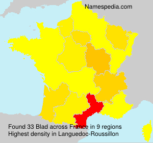 Surname Blad in France Surname Blad in France