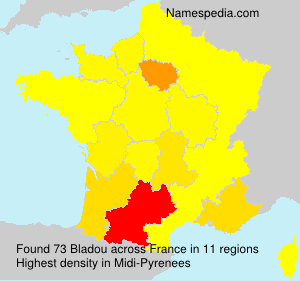 Surname Bladou in France Surname Bladou in France