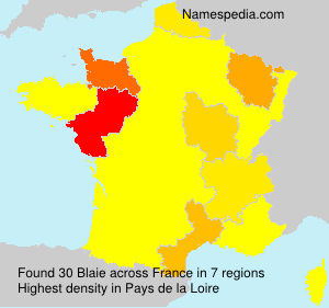 Surname Blaie in France Surname Blaie in France