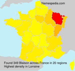 Surname Blaison in France Surname Blaison in France