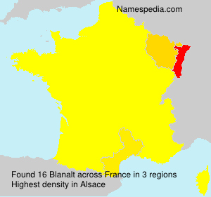 Surname Blanalt in France Surname Blanalt in France