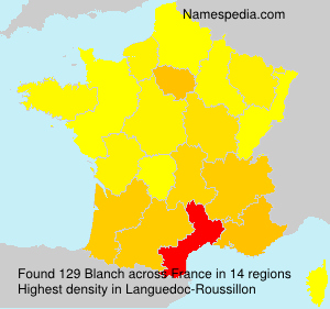 Surname Blanch in France Surname Blanch in France
