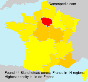 Surname Blancheteau in France Surname Blancheteau in France