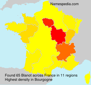 Surname Blanot in France Surname Blanot in France
