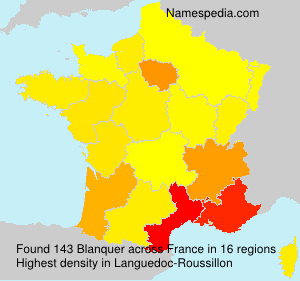 Surname Blanquer in France Surname Blanquer in France