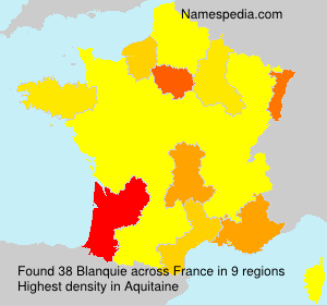 Surname Blanquie in France Surname Blanquie in France