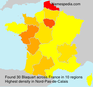 Surname Blaquart in France Surname Blaquart in France