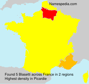 Surname Blasetti in France