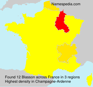Surname Blasson in France Surname Blasson in France