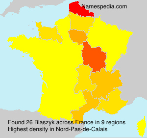 Surname Blaszyk in France Surname Blaszyk in France