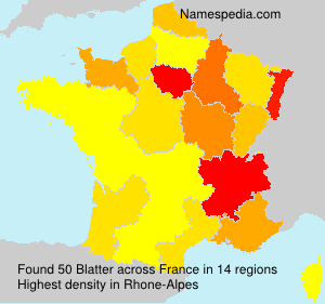 Surname Blatter in France Surname Blatter in France