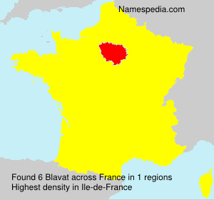 Surname Blavat in France