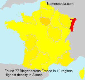 Surname Bleger in France Surname Bleger in France
