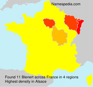 Surname Blenert in France Surname Blenert in France