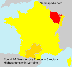 Surname Bless in France Surname Bless in France