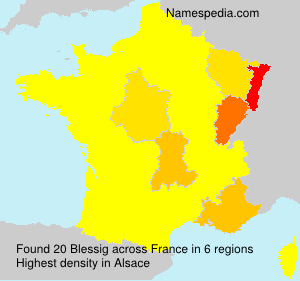 Surname Blessig in France Surname Blessig in France