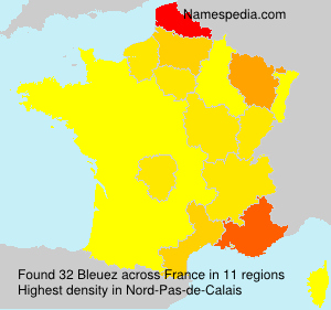 Surname Bleuez in France Surname Bleuez in France
