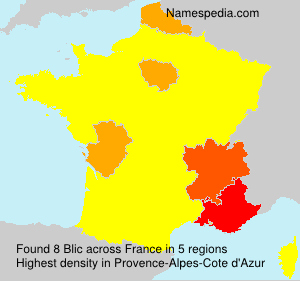 Surname Blic in France Surname Blic in France