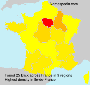 Surname Blick in France Surname Blick in France