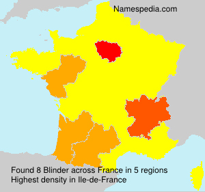 Surname Blinder in France Surname Blinder in France