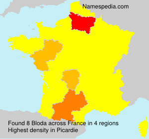 Surname Bloda in France Surname Bloda in France