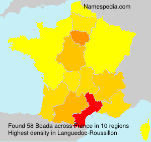 Surname Boada in France Surname Boada in France