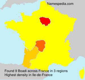 Surname Boadi in France Surname Boadi in France