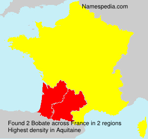 Surname Bobate in France Surname Bobate in France