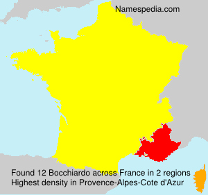 Surname Bocchiardo in France