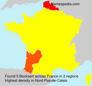 Surname Bockaert in France Surname Bockaert in France