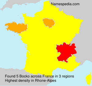 Surname Bocko in France