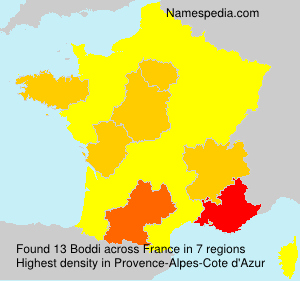 Surname Boddi in France Surname Boddi in France